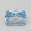 1.04 Ct. Fancy Vivid Blue Cushion Lab Grown Diamond