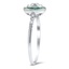 The Enid Ring, smalltop view on a hand