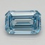 1.15 Ct. Fancy Intense Blue Emerald Lab Grown Diamond