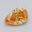 0.51 Ct. Fancy Intense Brownish Orange Pear Lab Grown Diamond