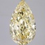 4.01 Ct. Fancy Intense Yellow Pear Lab Grown Diamond