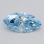 2.00 Ct. Fancy Vivid  Blue Marquise Lab Grown Diamond