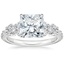 18K White Gold Tatiana Diamond Ring, smalltop view