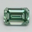 3.11 Ct. Fancy Vivid Green Emerald Lab Grown Diamond