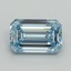 1.59 Ct. Fancy Intense Blue Emerald Lab Grown Diamond