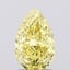 1.63 Ct. Fancy Intense Yellow Pear Lab Grown Diamond