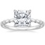 18K White Gold Anita Art Deco Ring, smalltop view