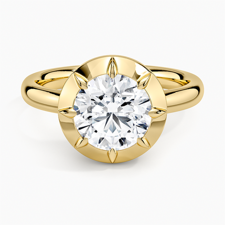 Harper Bezel Prong Solitaire Ring