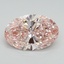 6.31 Ct. Fancy Vivid Pink Oval Lab Grown Diamond