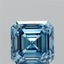 2.01 Ct. Fancy Vivid Blue Asscher Lab Grown Diamond