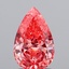 1.07 Ct. Fancy Vivid  Pink Pear Lab Grown Diamond