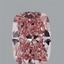 1.32 Ct. Fancy Vivid Pink Cushion Lab Grown Diamond