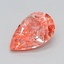 1.08 Ct. Fancy Vivid  Pink Pear Lab Grown Diamond