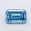1.81 Ct. Fancy Vivid  Blue Emerald Lab Grown Diamond