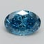 2.08 Ct. Fancy Vivid Blue Oval Lab Grown Diamond
