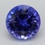 9.6x9.5mm Unheated Violet Round Tanzanite