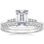 18K White Gold Bettina Diamond Ring with Sonora Diamond Ring (1/8 ct. tw.)