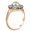 The Derby Ring, smalltop view on a hand