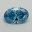 1.27 Ct. Fancy Vivid Blue Oval Lab Grown Diamond