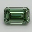 3.53 Ct. Fancy Vivid Pacific Green Emerald Lab Grown Diamond
