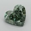 10.26 Ct. Fancy Vivid Green Heart Lab Grown Diamond