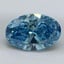3.50 Ct. Fancy Vivid Malibu Blue Oval Lab Grown Diamond
