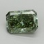 10.06 Ct. Fancy Vivid Green Radiant Lab Grown Diamond