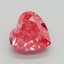0.44 Ct. Fancy Vivid  Pink Heart Lab Grown Diamond