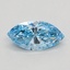 0.41 Ct. Fancy Vivid Blue Marquise Lab Grown Diamond
