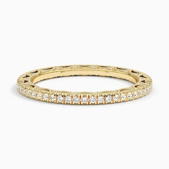 Tacori Lunetta Crescent Eternity Diamond Ring (1/2 ct. tw.) in 18K Yellow Gold