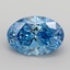 5.00 Ct. Fancy Vivid Blue Oval Lab Grown Diamond