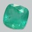 7.0mm  Green  Cushion   Emerald