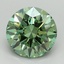 2.81 Ct. Fancy Vivid Pacific Green Round Lab Grown Diamond