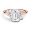 Custom Asymmetrical Cluster Diamond Ring