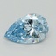 1.50 Ct. Fancy Vivid Blue Pear Lab Grown Diamond