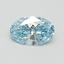 1.01 Ct. Fancy Vivid Blue Oval Lab Grown Diamond