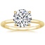 18K Yellow Gold Petite Heritage Diamond Ring, smalltop view