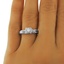 The Shalin Ring, smalltop view on a hand