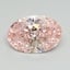 3.03 Ct. Fancy Vivid Pink Oval Lab Grown Diamond