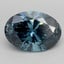 4.00 Ct. Fancy Deep  Blue Oval Lab Grown Diamond