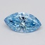 1.59 Ct. Fancy Vivid  Blue Marquise Lab Grown Diamond