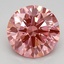 2.67 Ct. Fancy Vivid Pink Round Lab Grown Diamond