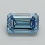 1.12 Ct. Fancy Intense Blue Emerald Lab Grown Diamond