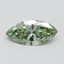 1.00 Ct. Fancy Vivid Green Marquise Lab Grown Diamond