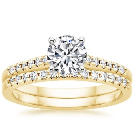18K Yellow Gold Sonora Diamond Bridal Set (1/4 ct. tw.)