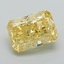 1.01 Ct. Fancy Vivid Yellow Radiant Lab Grown Diamond