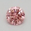 0.33 Ct. Fancy Vivid Pink Round Lab Grown Diamond