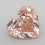 4.28 Ct. Fancy Intense  Pink Heart Lab Grown Diamond