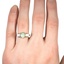 The Araminta Ring, smallzoomed in top view on a hand