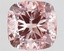 4.31 Ct. Fancy Vivid  Pink Cushion Lab Grown Diamond